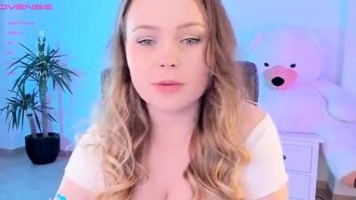 Teen with big boobs fucking a dildo on webcam on girlfriendsporn.net