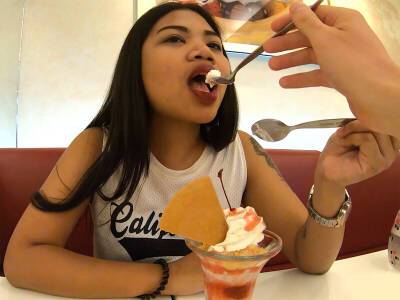 Big ass amateur Thai teen fucked by her boyfriend after having ice cream on girlfriendsporn.net