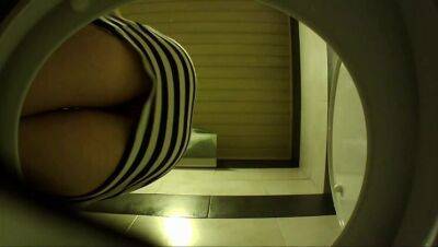 Spy cam hidden inside teens toilet bowl (1 day footage of close-up peeing). on girlfriendsporn.net