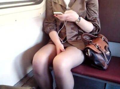 Amateur Girl in the train goes to the exams on girlfriendsporn.net