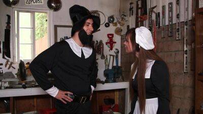Naked amateur woman fucked by horny amish dude with a huge dick on girlfriendsporn.net
