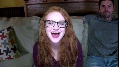 Kaycee barnes - amateur nerdy redhead PAWG with big naturals in glasses on girlfriendsporn.net