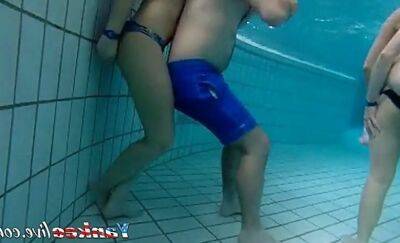 Girsl underwater at pool amateur on girlfriendsporn.net