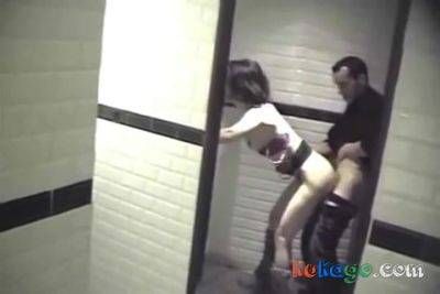 Couple Caught In Restaurant Bathroom on girlfriendsporn.net