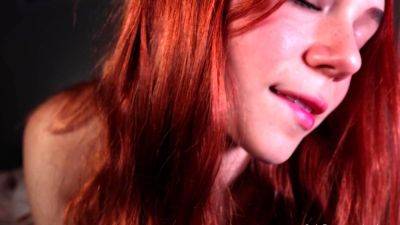 Petite amateur redheaded teen pisses and sucks cock on girlfriendsporn.net
