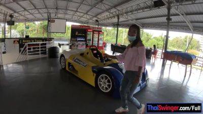Cute Thai amateur teen girlfriend go karting and recorded on video after - Thailand on girlfriendsporn.net