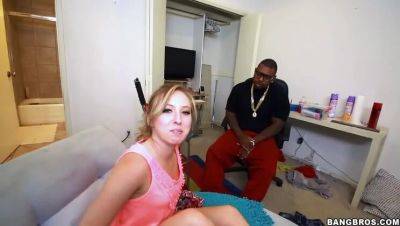 Blonde Amateur Sofie Carter and Rico Strong in Interracial Encounter on girlfriendsporn.net