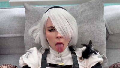 Sweetie Fox as 2B from NieR: Automata Gets Her Tight Pussy Fucked Every Which Way & Cum On Her Face - Amateur Cosplay on girlfriendsporn.net